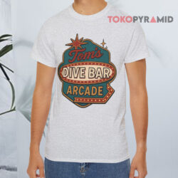 Tom's Dive Bar Arcade Grey T shirt