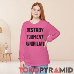 Travis Barker Destroy Torment Annihilate Long Sleeve