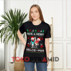 Travis Kelce And Jason Kelce Have A Merry Kelcemas Christmas Black T shirt