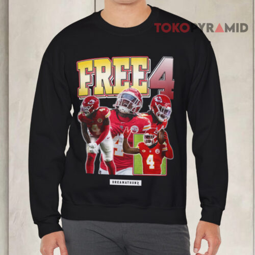 Travis Kelce Free 4 Rashee Rice Sweatshirt Travis Kelce Free 4 Rashee Rice Sweatshirt