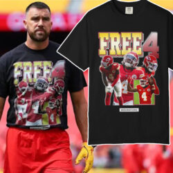 Travis Kelce Free 4 Rashee Rice T shirt