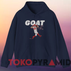 Travis Kelce Goat Signature Shirt 3 Travis Kelce Goat Signature Shirt Navy Hoodie