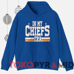 Travis Kelce Shirt In My Chiefs Era Double Sided Sweatshirt Blue Hoodie