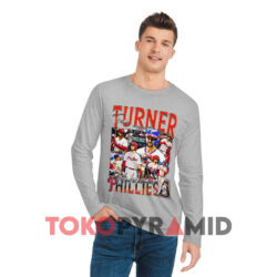 Trea Turner Philadelphia Phillies Shirt Atta-boy Bryce Harper Favorite T-shirt 3 Trea Turner Philadelphia Phillies 2023 Grey Long sleeved