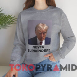 Troy Nehls Never Surrender Shirt Grey Sweatshirt