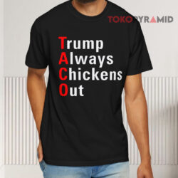 Trump Always Chickens Out Black T shirt