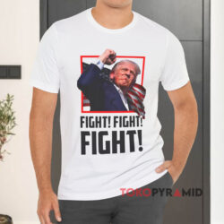 Trump Fight Fight Fight 2024 White T shirt