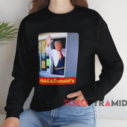 Trump Magadonald's Shirt Black Sweatshirt