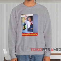 Trump Magadonald's Shirt Grey Sweatshirt