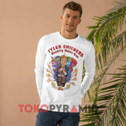 Tyler Childers Country Squire Run Shirt 3 Tyler Childers Country Squire Run White Long sleeved
