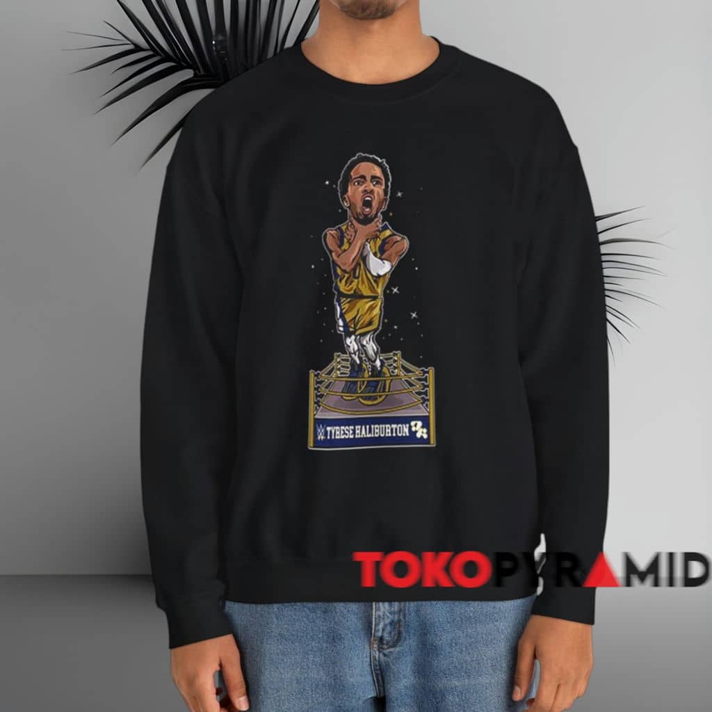 Tyrese Haliburton Wwe Shirt Black Sweatshirt Tyrese Haliburton Wwe Shirt Black Sweatshirt