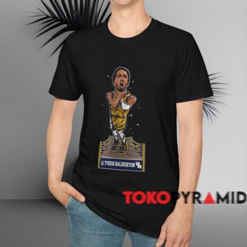 Tyrese Haliburton Wwe Shirt Black T shirt Tyrese Haliburton Wwe Shirt Black T shirt