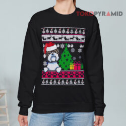 Tzu Ugly Christmas Black Sweatshirt