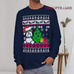Shih Tzu Ugly Christmas Sweatshirt 4 Tzu Ugly Christmas Long sleeved