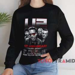 U2 45th Anniversary Thank You For The Memories T-shirt 3 U2 45th Anniversary Thank You For The Memories T shirt Black Sweatshirt