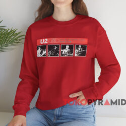 U2 Elevation Tour T-shirt 3 U2 Elevation Tour T shirt Red Sweatshirt