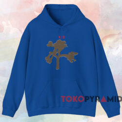 U2 Joshua Tree T-shirt 2 U2 Joshua Tree T shirt Blue Hoodie