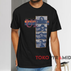 U2 The Joshua Tree Live 1987 T shirt Black T shirt