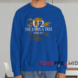 U2 The Joshua Tree Tour 2017 T-shirt 3 U2 The Joshua Tree Tour 2017 T shirt Blue Sweatshirt