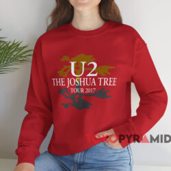 U2 The Joshua Tree Tour 2017 T-shirt 4 U2 The Joshua Tree Tour 2017 T shirt Red Sweatshirt