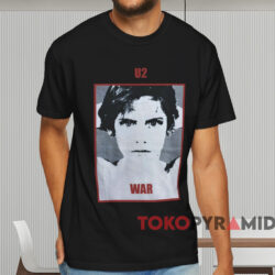 U2 War Tour T shirt Black T shirt