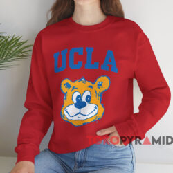 Ucla Big Bear Head Sweatshirt Red Sweatshirt