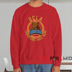 Ucla Bruins Bear Champions Made Here T shirt Red Sweatshirt