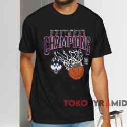 Uconn Huskies 2024 Ncaa Men's Basketball National Champions Core Shirt Black T shirt