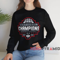 UConn Huskies 2024 NCAA Men's Basketball National Champions Logo Shirt 3 Uconn Huskies 2024 Ncaa Men's Basketball National Champions Logo Shirt Black Sweatshirt