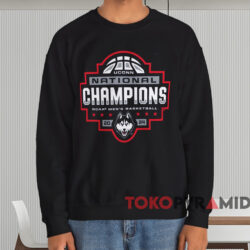 UConn Huskies 2024 NCAA Men's Basketball National Champions Logo Shirt 4 Uconn Huskies 2024 Ncaa Men's Basketball National Champions Logo Shirt Black Sweatshirt