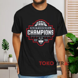 Uconn Huskies 2024 Ncaa Men's Basketball National Champions Logo Shirt Black T shirt