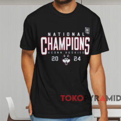 Uconn Huskies 2024 Ncaa Men's Basketball National Champions Schedule Shirt Black T shirt