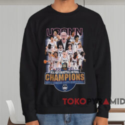 UConn Huskies 2024 NCAA Men’s Basketball National Champions Shirt 3 Uconn Huskies 2024 Ncaa Men’s Basketball National Champions Shirt Black Sweatshirt