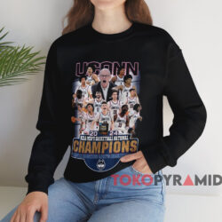 UConn Huskies 2024 NCAA Men’s Basketball National Champions Shirt 4 Uconn Huskies 2024 Ncaa Men’s Basketball National Champions Shirt Black Sweatshirt