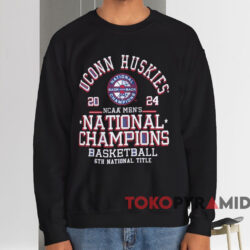 UConn Huskies 6th National Title 2024 NCAA Men’s Basketball National Champions Shirt 4 Uconn Huskies 6th National Title 2024 Ncaa Men’s Basketball National Champions Shirt Black Sweatshirt