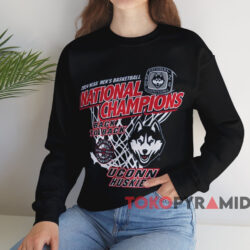 Uconn Huskies Back To Back 2024 Ncaa Men's Basketball National Champions Shirt Black Sweatshirt