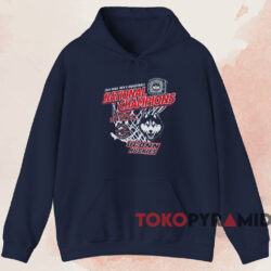 Uconn Huskies Back To Back 2024 Ncaa Men's Basketball National Champions Shirt Navy Hoodie