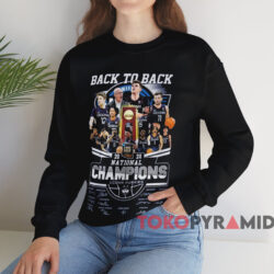 Uconn Huskies Back To Back National Champions 2024 Shirt Black Sweatshirt
