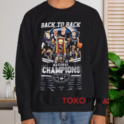 Uconn Huskies Back To Back National Champions 2024 Shirt Black Sweatshirt