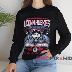 Uconn Huskies University Of Connecticut National Champions 2024 Back To Back Shirt 3 Uconn Huskies University Of Connecticut National Champions 2024 Back To Back Shirt Black Sweatshirt