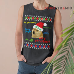 Ugly Christmas Doge Meme Shiba Sweatshirt 3 Ugly Christmas Doge Meme Shiba Tank Top