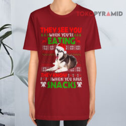 Ugly Christmas Siberian Husky Sweatshirt 2 Ugly Christmas Siberian Husky T shirt