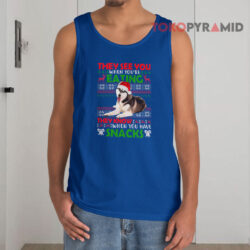 Ugly Christmas Siberian Husky Sweatshirt 3 Ugly Christmas Siberian Husky Tank Top