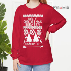 Ugly Christmas Sweater Ho Ho Ho Long sleeved