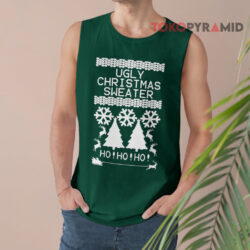 Ugly Christmas Sweater Ho Ho Ho Tank Top