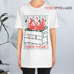 Ugly Christmas Warm Wishes Dumpster Fire T shirt