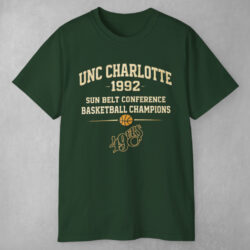 Unc Charlotte 1992 Sun Belt Conference Basketball Champions Vintage T shirt