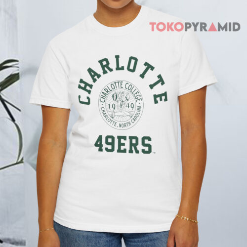 Unc Charlotte 49ers College 1949 White T shirt Unc Charlotte 49ers College 1949 White T shirt