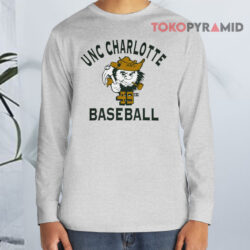 UNC Charlotte 49ers Logo Baseball Shirt 3 Unc Charlotte 49ers Logo Basketball Long sleeved