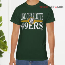 Unc Charlotte 49ers Vintage Green T shirt
